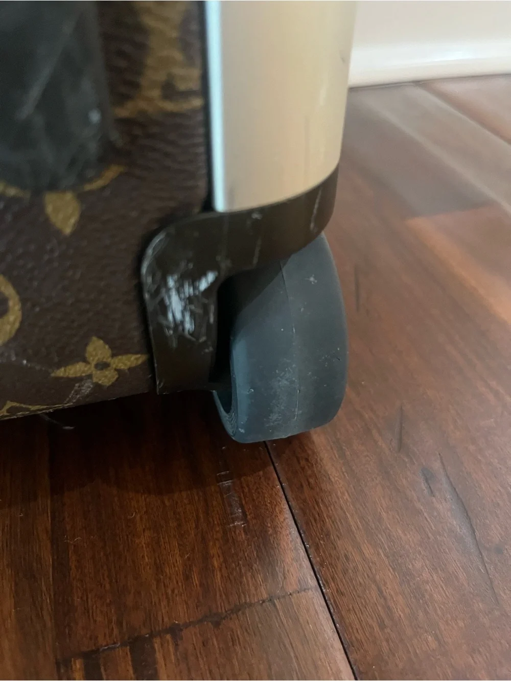 Louis Vuitton Monogram Canvas Trolley Bag in Brown with Tan Accents